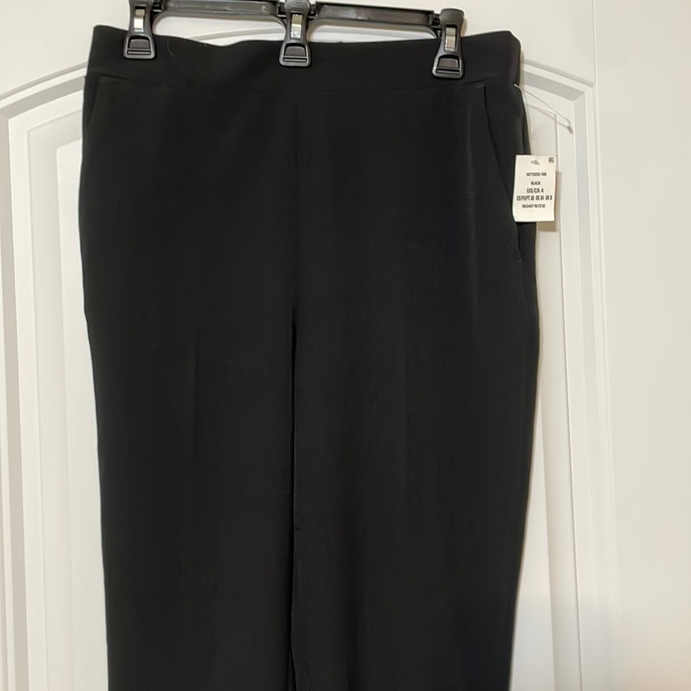 NWT Kasper Black Elastic Pull-On Pants (P27)